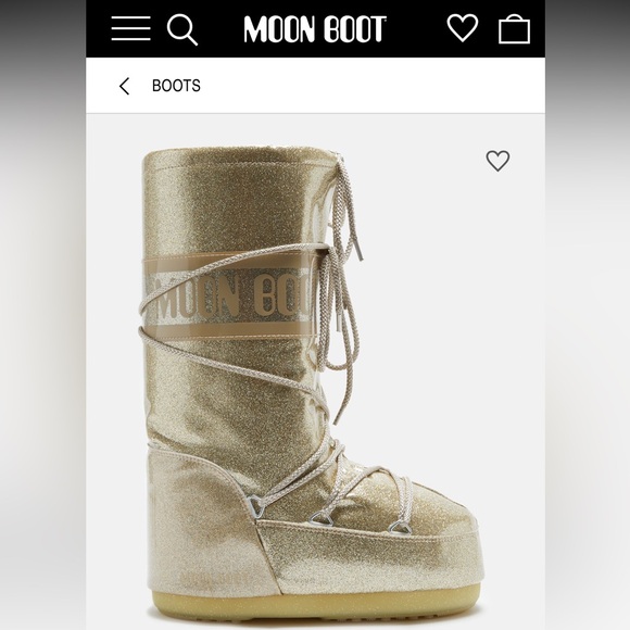 Moon Boot Gold Winter & Rain Boots